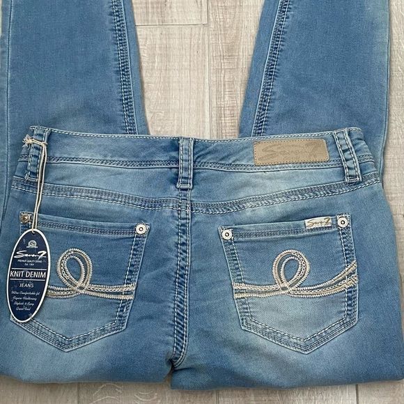 SEVEN7 Sz 6 Denim Jeans Ankle Straight - Picture 4 of 11